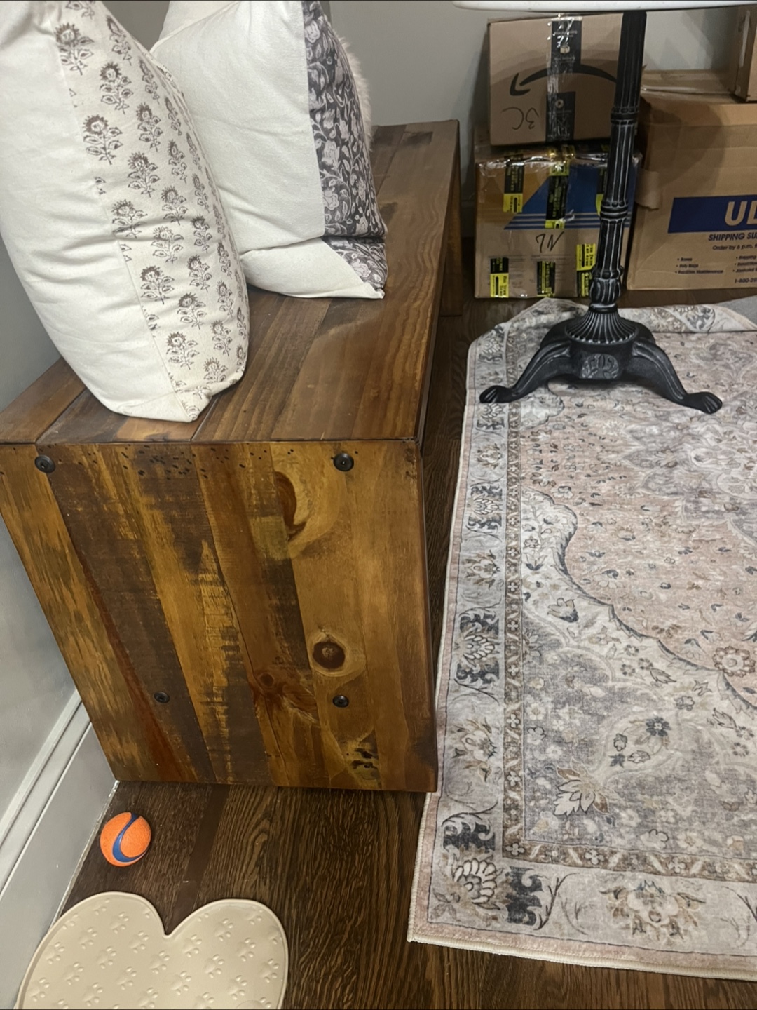 Wooden Bench with Shelf - photo 3