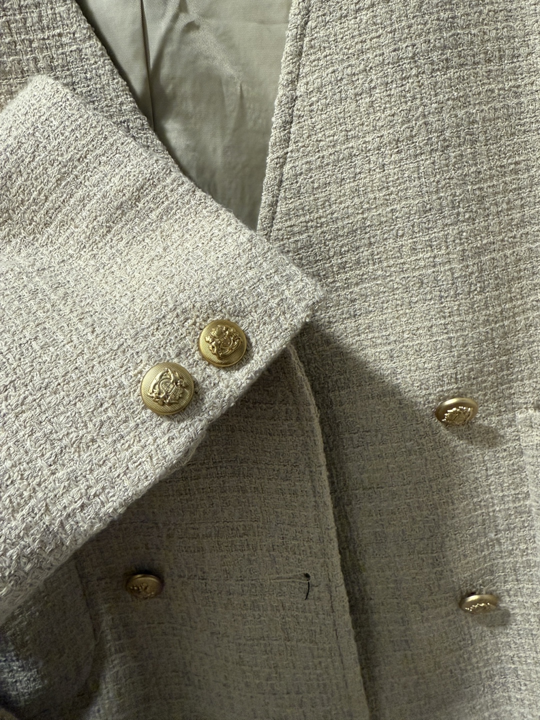 Fifteen Moon Beige Tweed Jacket - photo 3