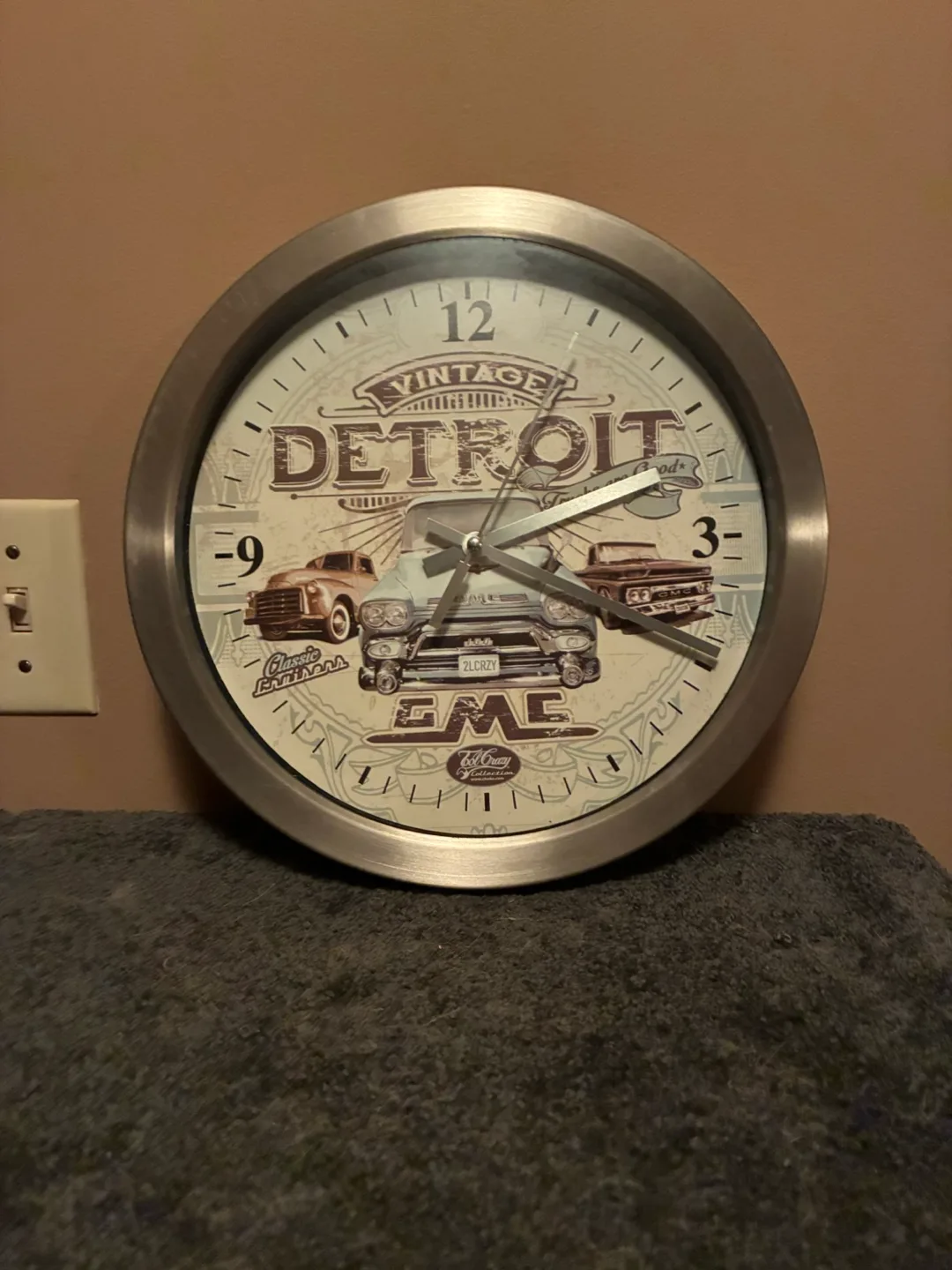 Detroit Garage Wall Clock thumbnail