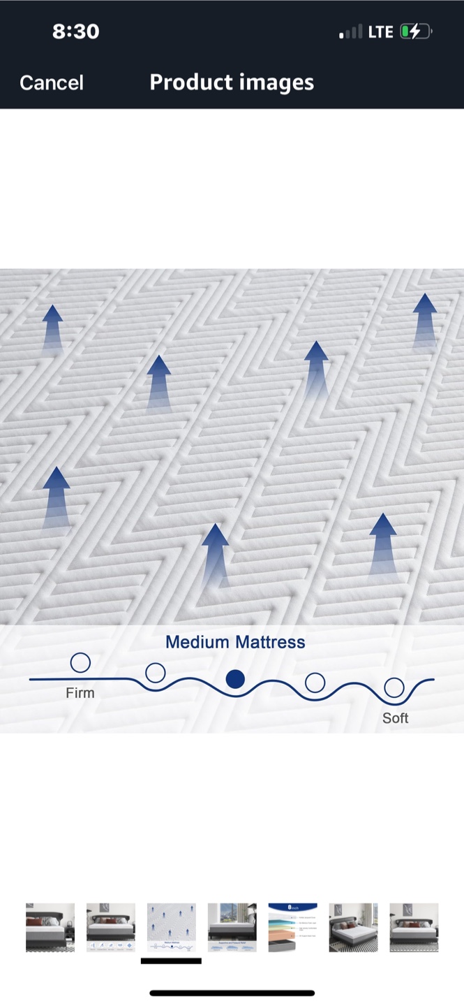 Lukace Full Size 8-Inch Memory Foam Mattress - photo 2