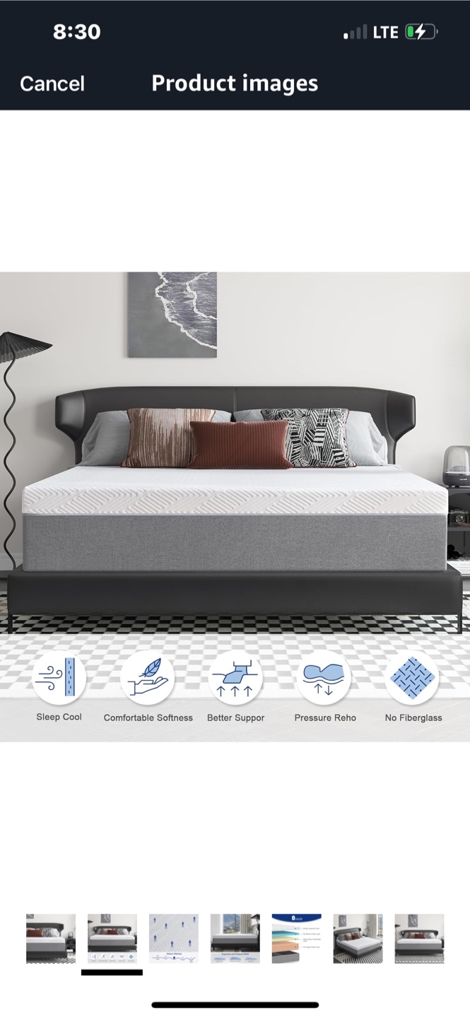 Lukace Full Size 8-Inch Memory Foam Mattress - photo 3