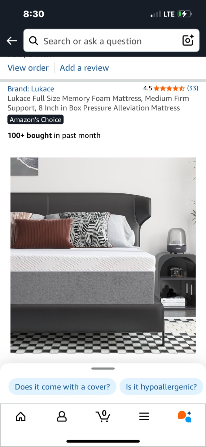 Lukace Full Size 8-Inch Memory Foam Mattress - photo 4