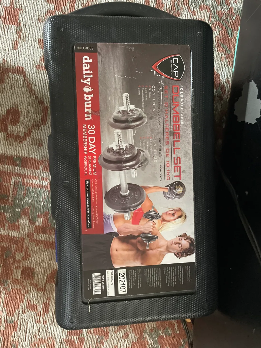 CAP Strength 40 LB Adjustable Dumbbell Set