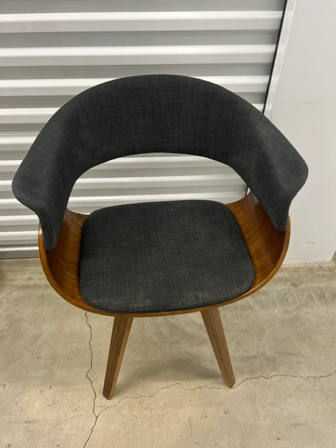 Mid-Century Modern Style Accent Chair - Gray thumbnail