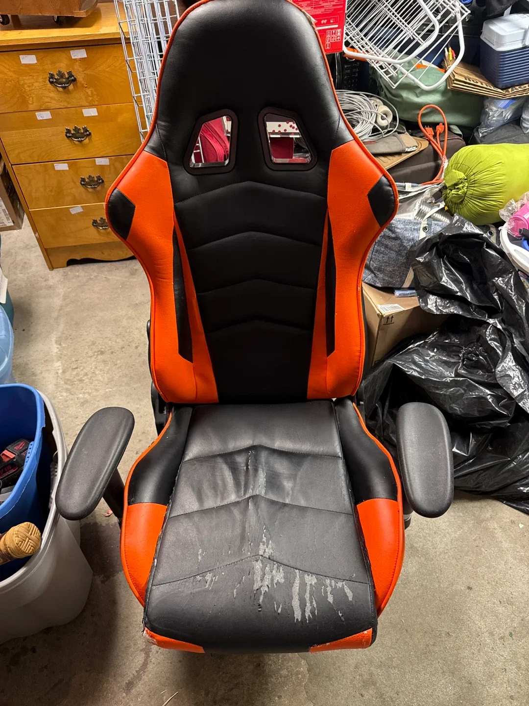Orange & Black Gaming Chair thumbnail