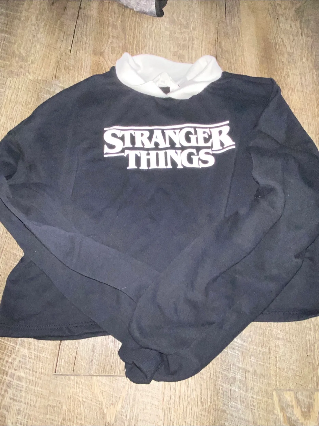 Stranger Things Black & White Long Sleeve Shirt image indicator(2)