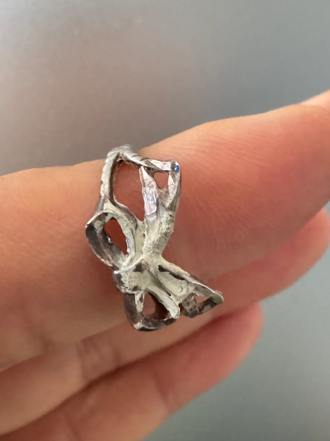 vintage Silver Ribbon Ring thumbnail