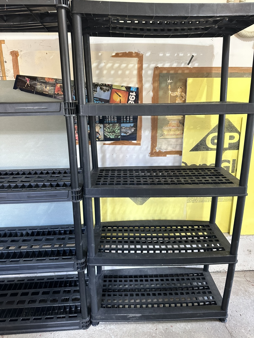 Black Plastic Shelf Unit - 5 Tier - photo 2