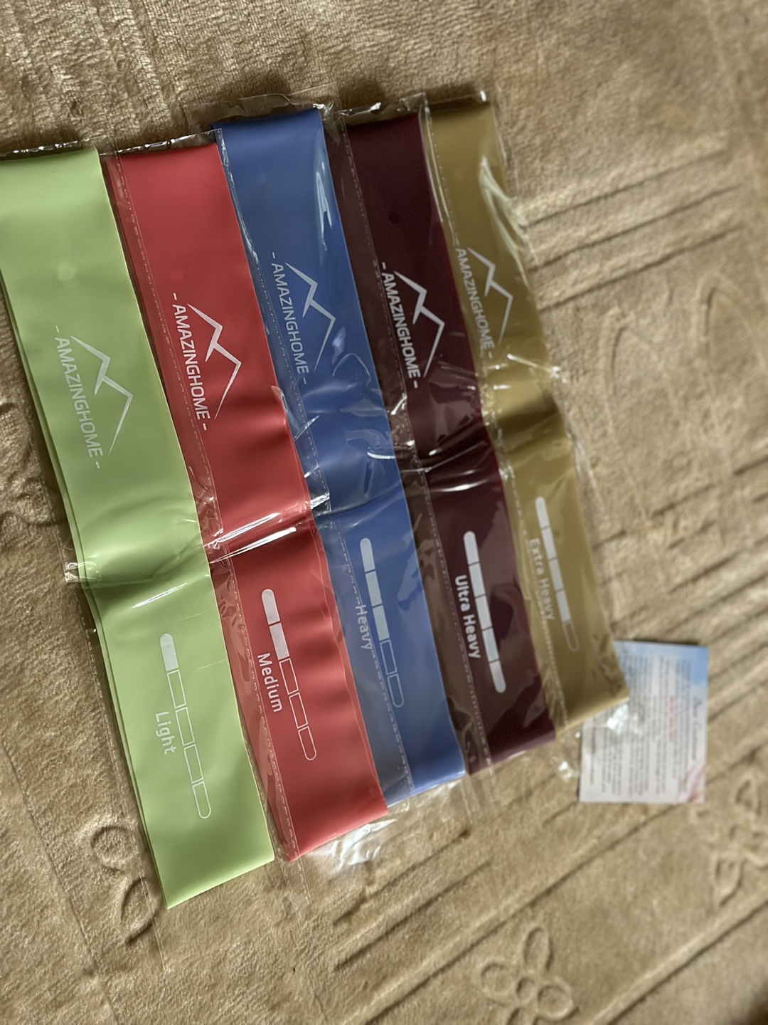 AMAZINGHOME Resistance Bands  5 pk - photo 4