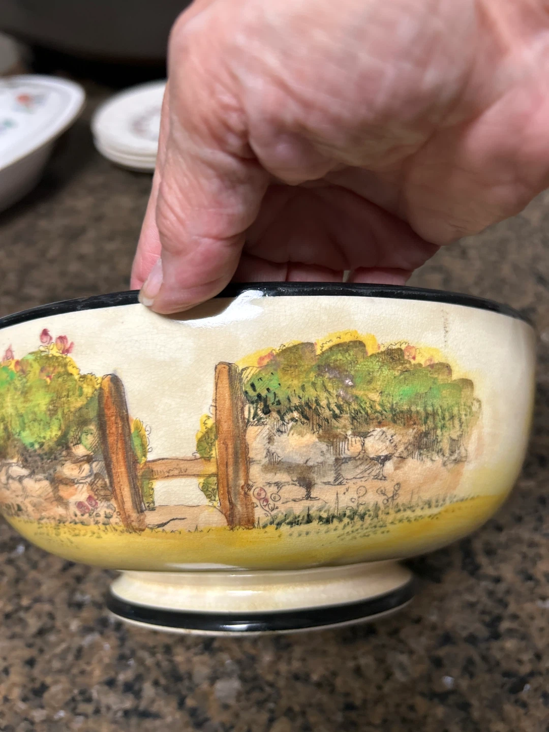 Vintage Royal Doulton “Gaffers” Decorative Bowl