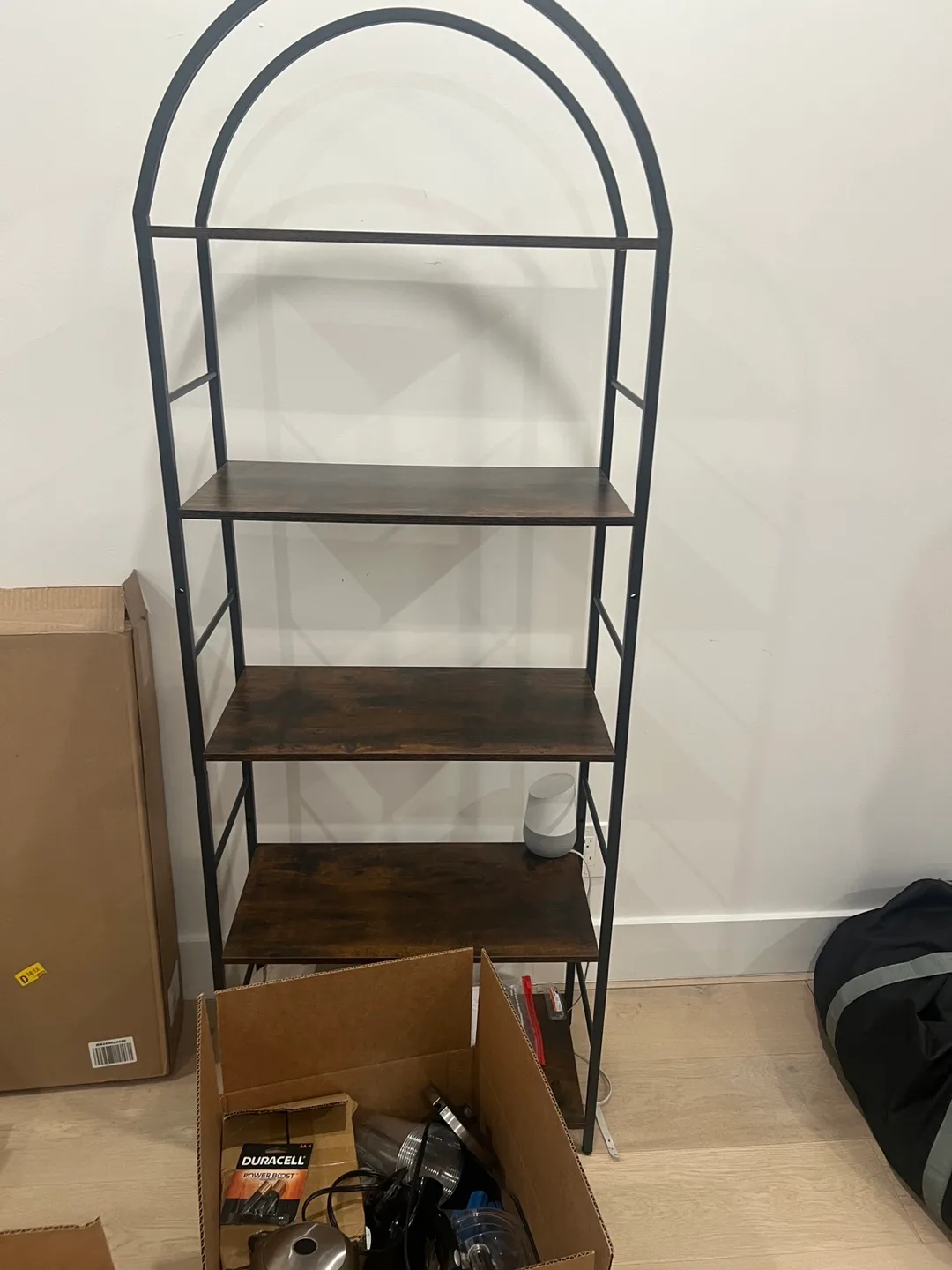 Black Metal Arched Bookshelf thumbnail
