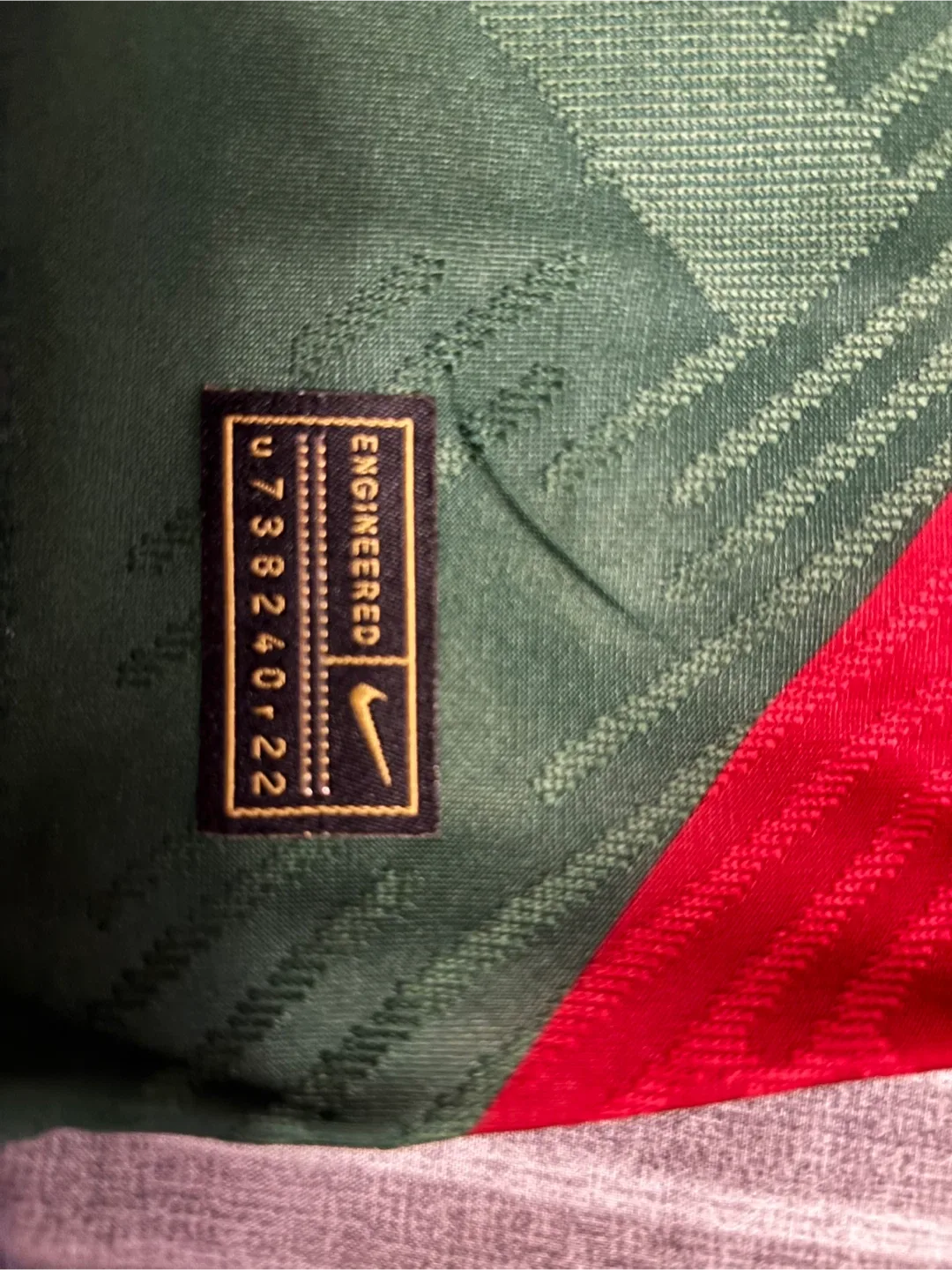 Nike Portugal Soccer Jersey - Red & Green image indicator(2)