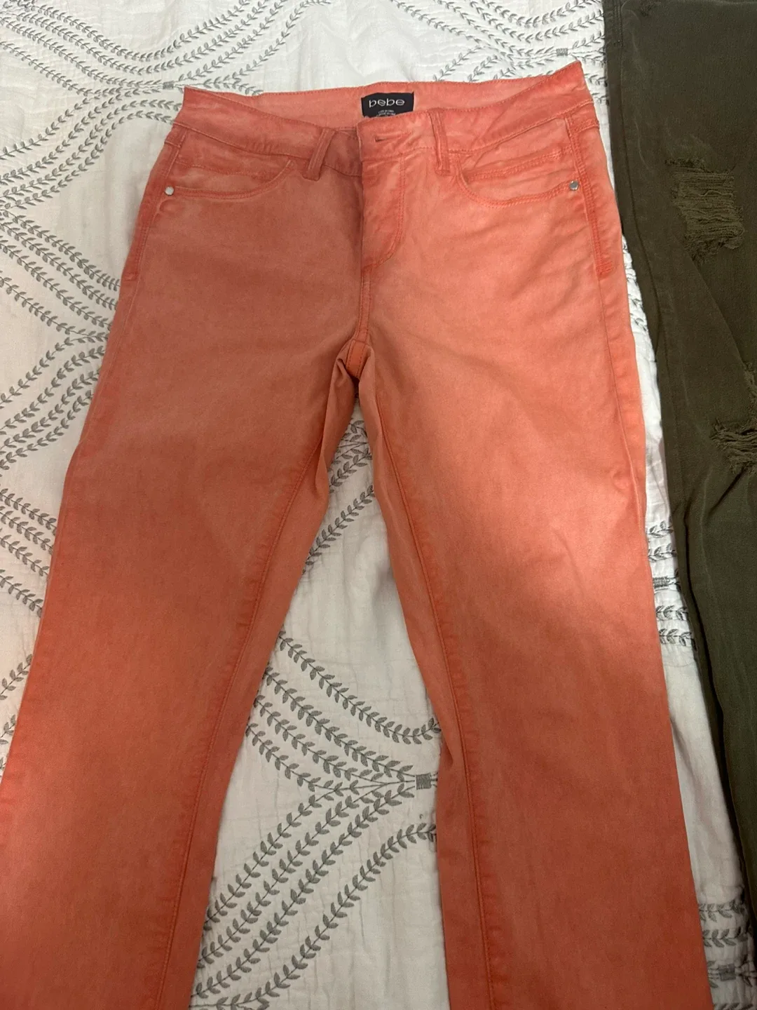 Bebe Jeans - Size 27, Salmon Colour thumbnail