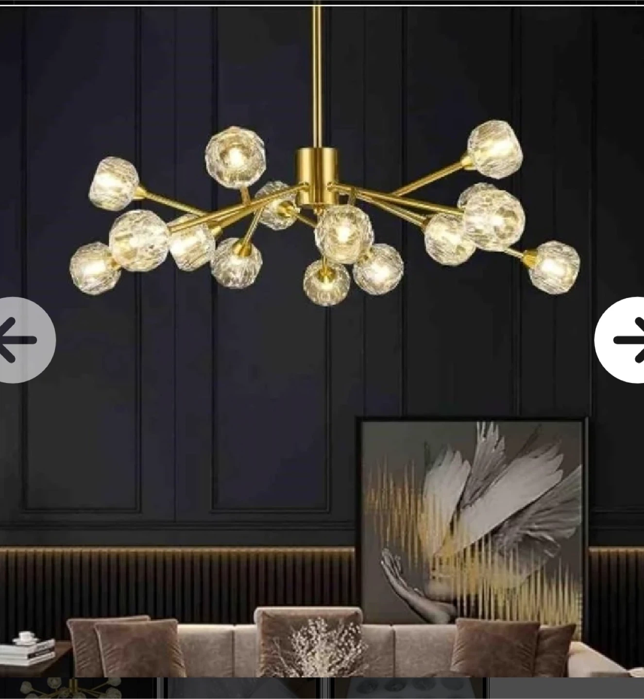 Brand new Weesalife Sputnik Chandelier - Brass Finish - photo 2