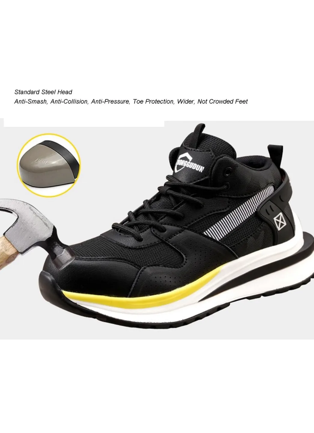 ZHONGGUOBIN Black Safety Shoes