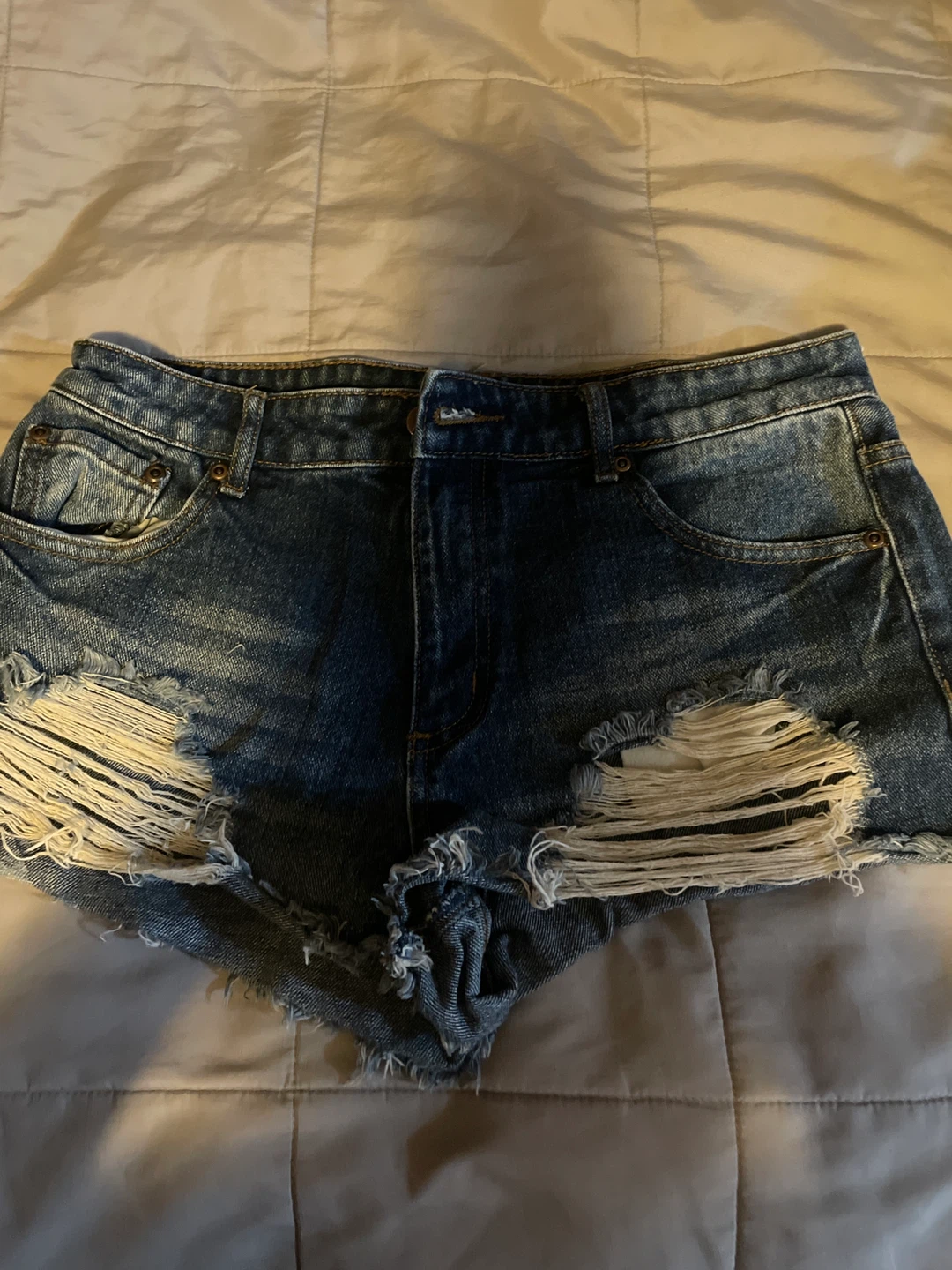 Forever 21 Distressed Denim Shorts - Size 28