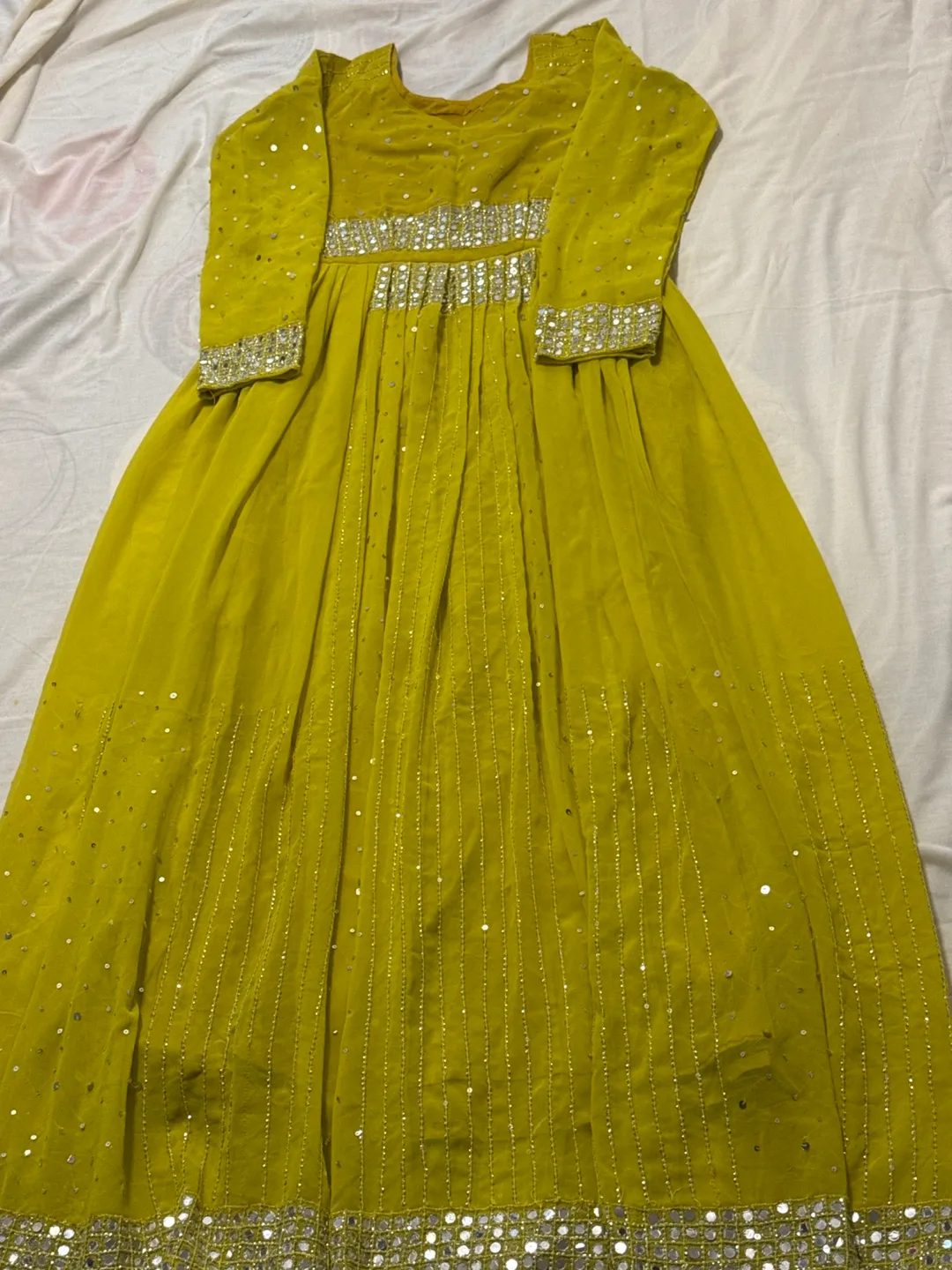 Yellow Anarkali Dress thumbnail