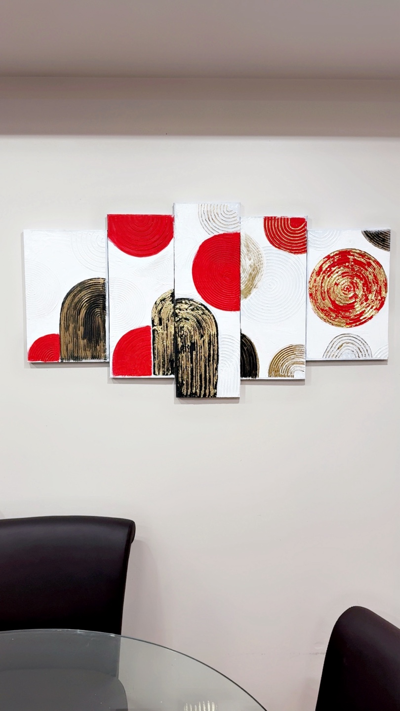 Modern Abstract 5-Panel Wall Art