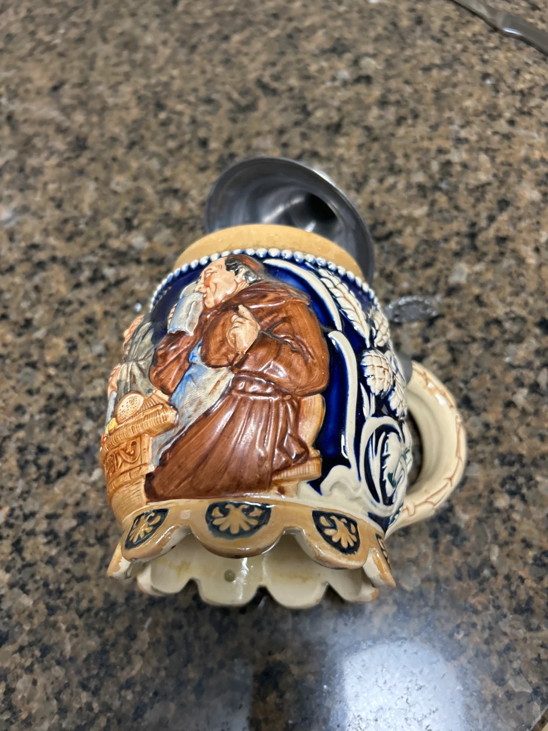 Vintage German Beer Stein with Pewter Lid - photo 2