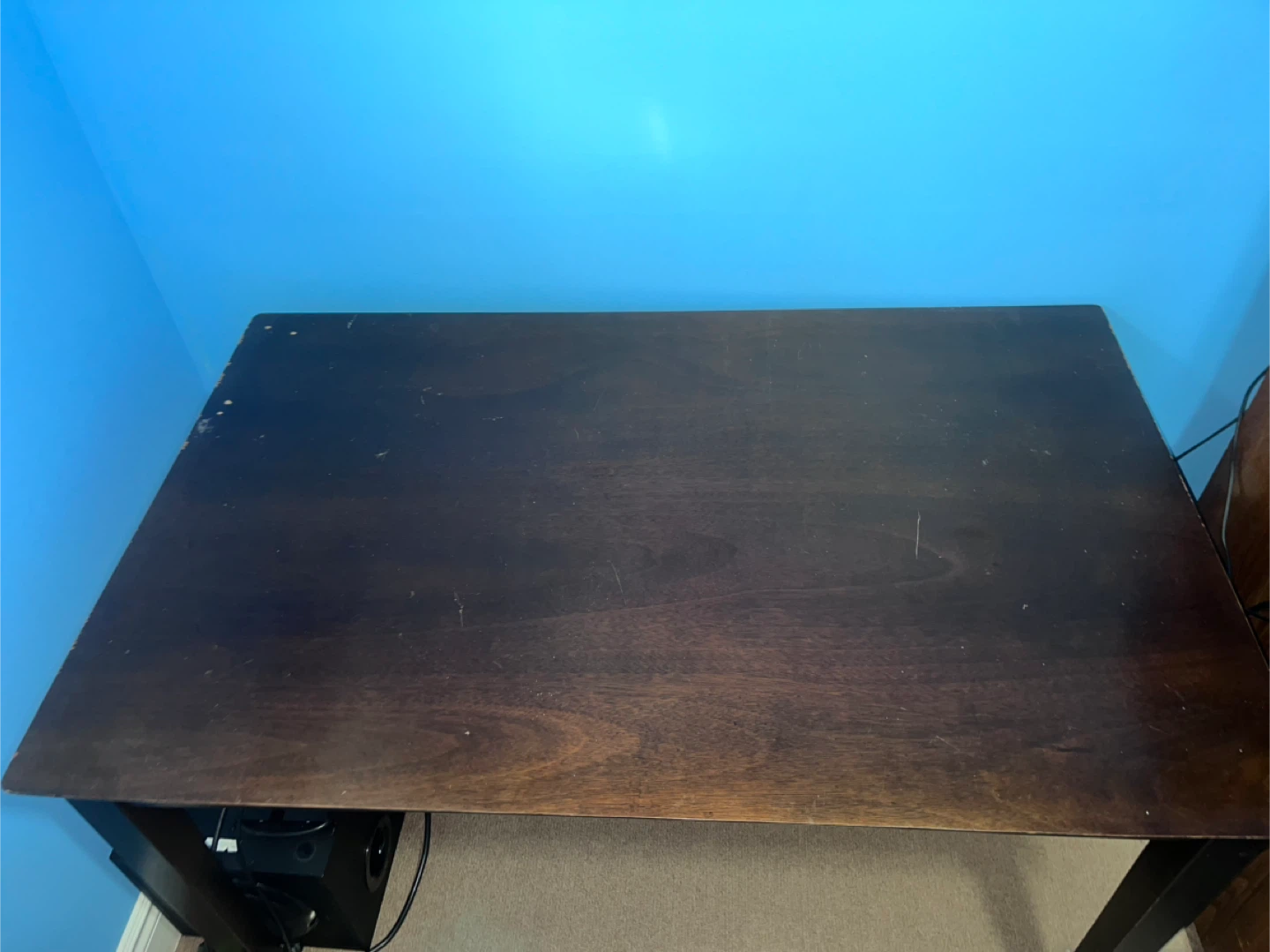 Dining Table with 4 Black Chairs and 3 table lamps - photo 4