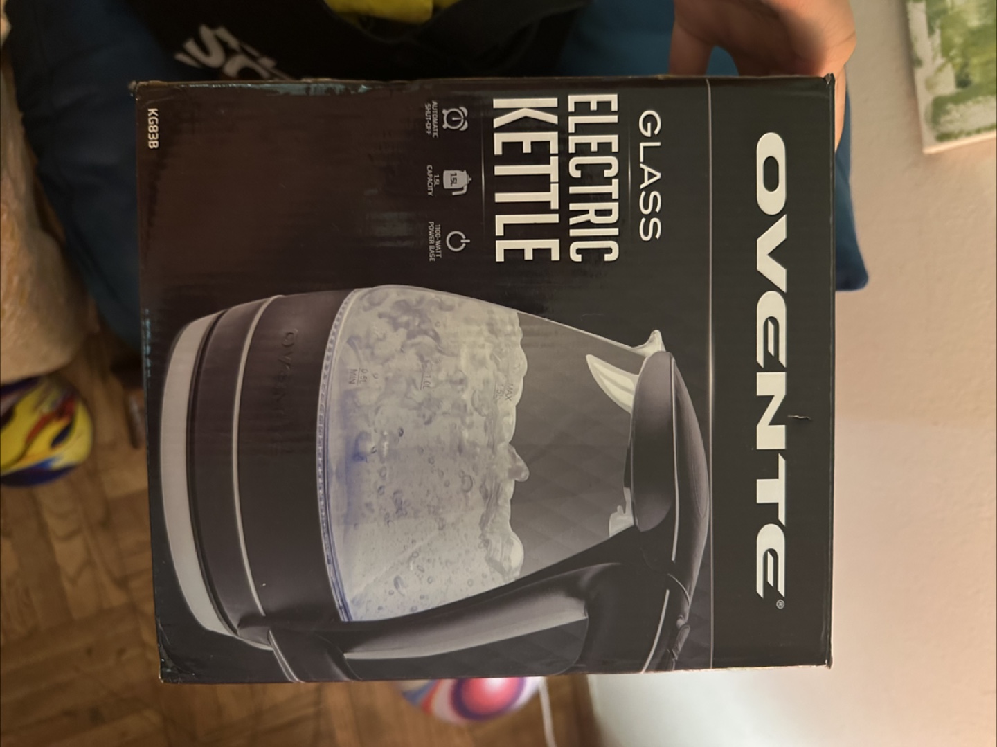 Ovente Glass Electric Kettle - Black - photo 2