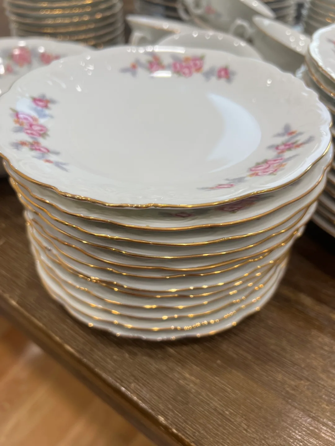 Vintage China Set with Floral Design image indicator(7)