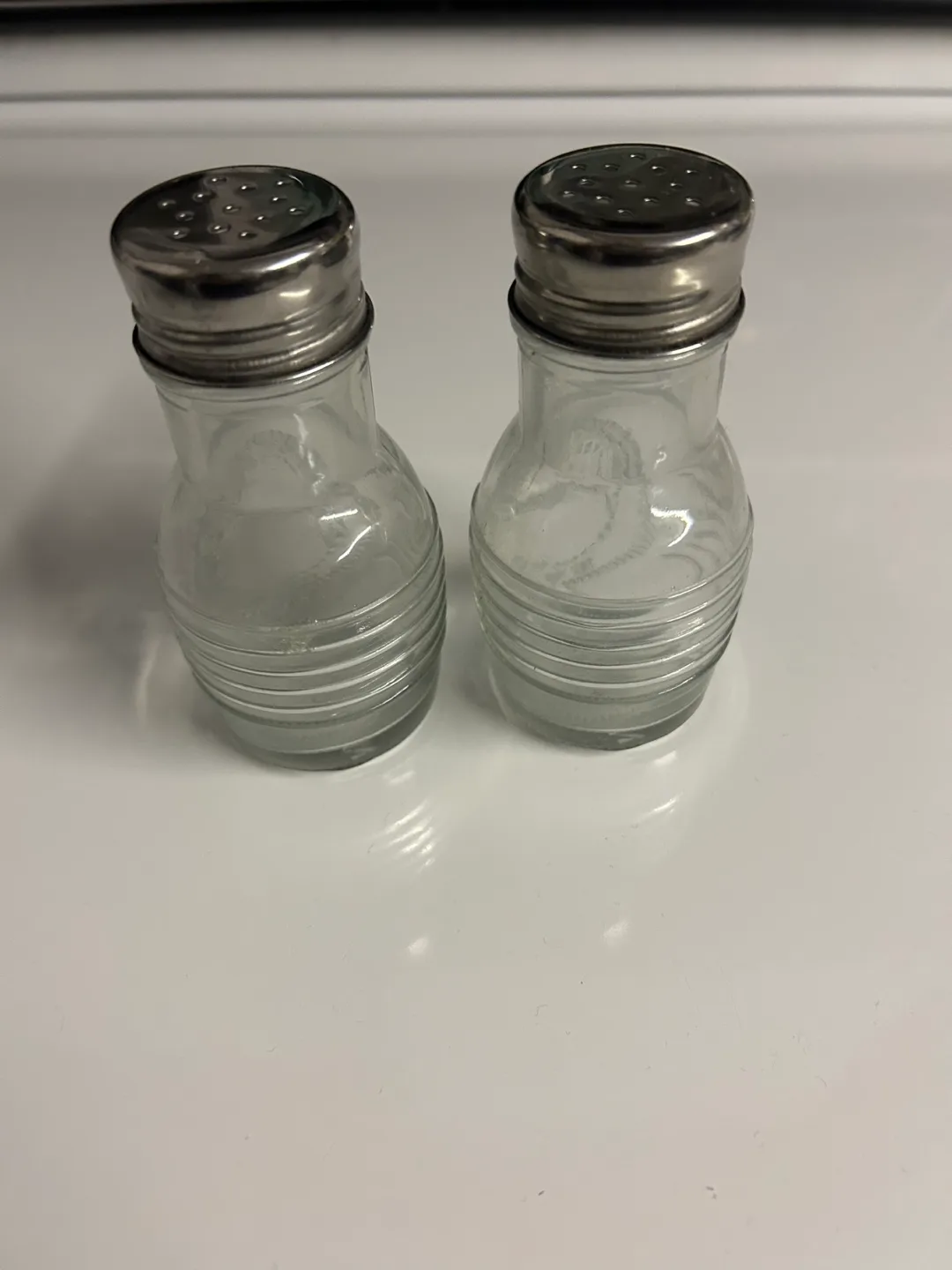 Vintage Glasbake Salt & Pepper Shakers image indicator(2)