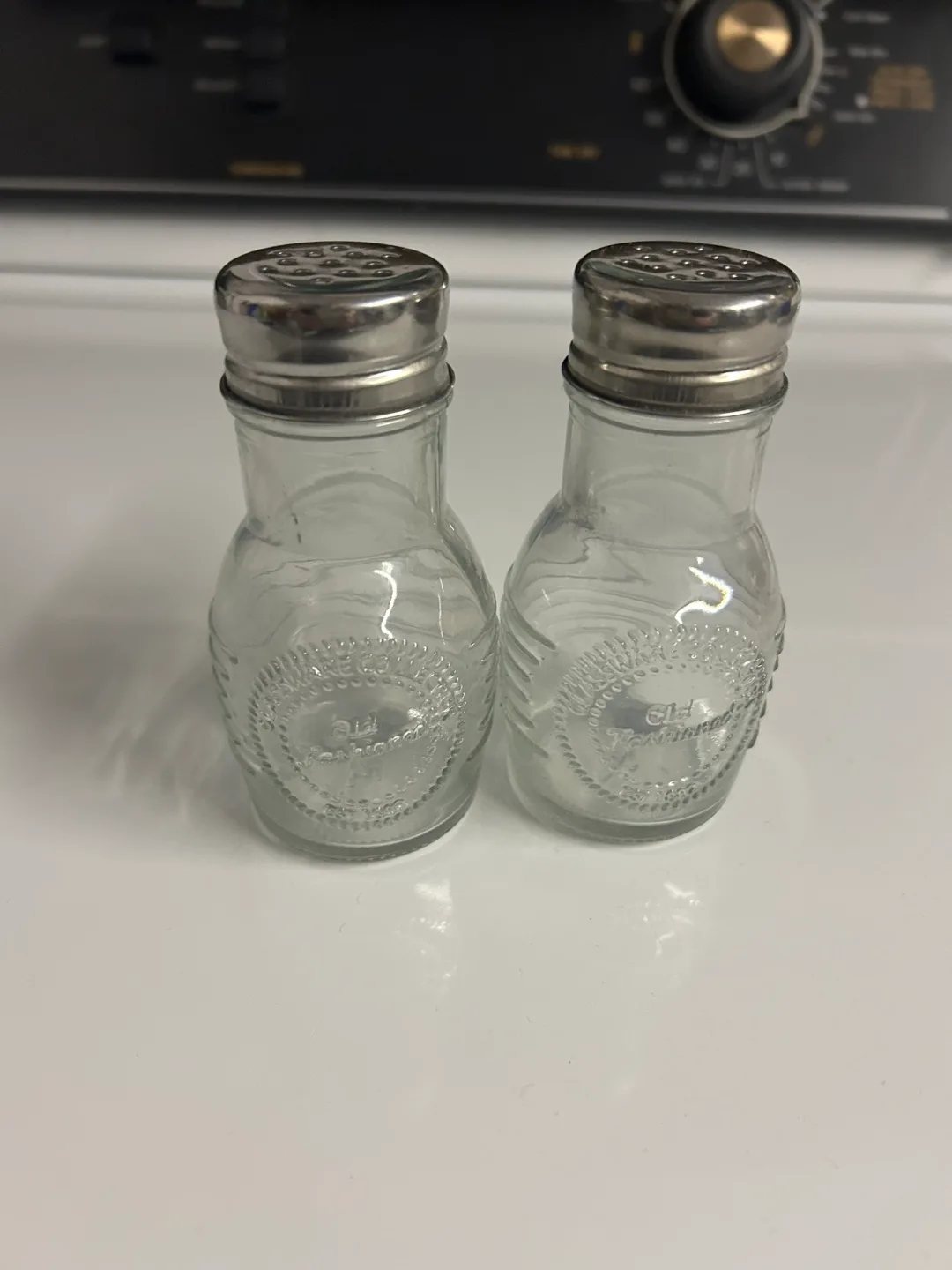 Vintage Glasbake Salt & Pepper Shakers thumbnail