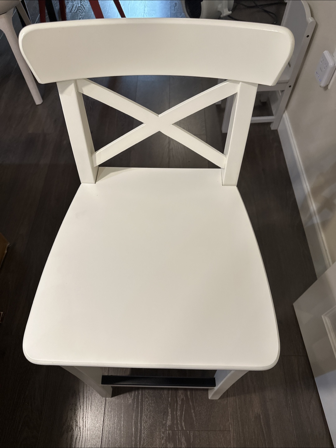 IKEA White Bar Stool - photo 2