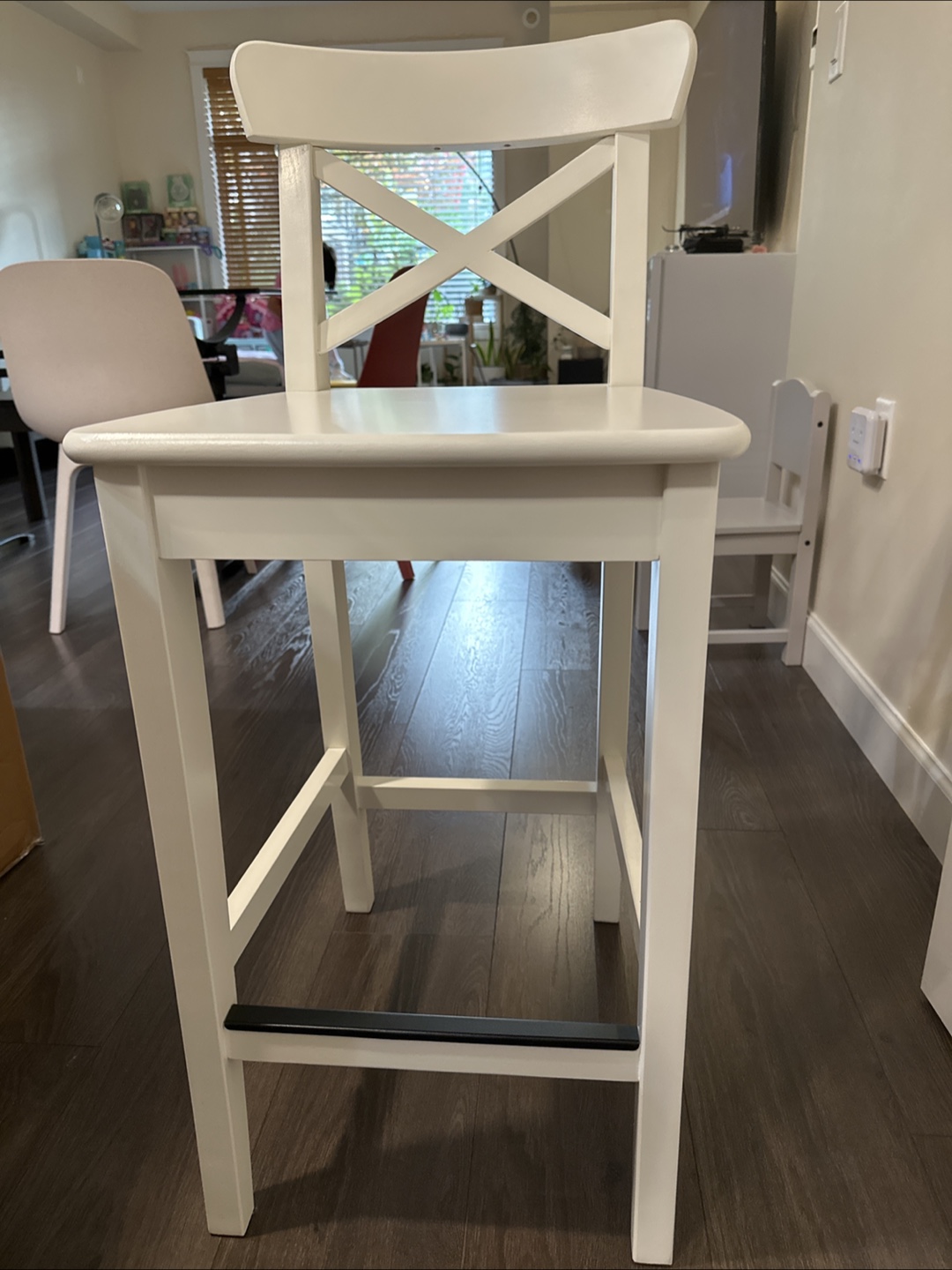 IKEA White Bar Stool