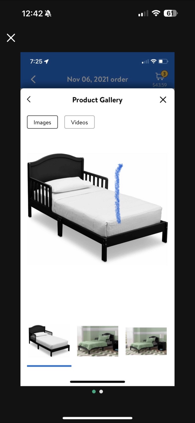 Delta Children Toddler Bed - Black - photo 2