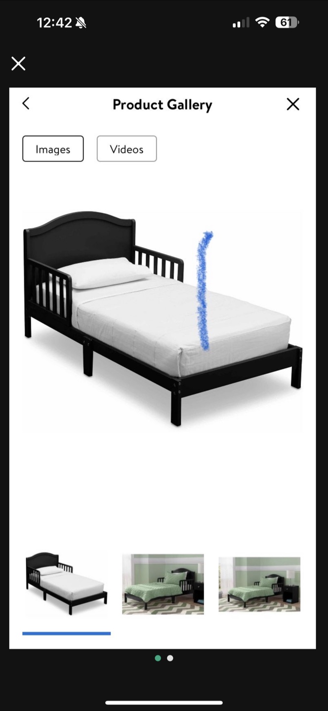 Delta Children Toddler Bed - Black