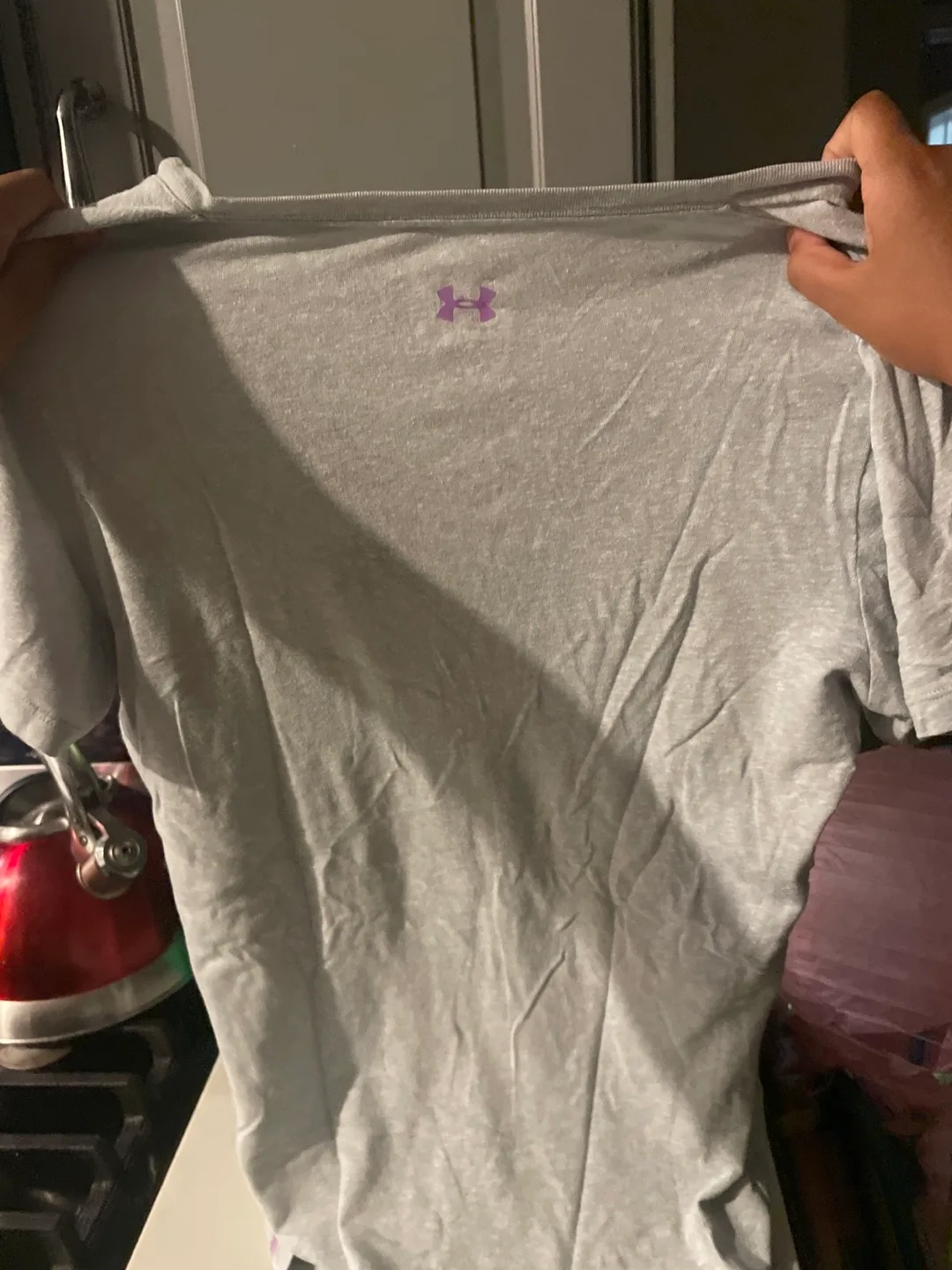 Under Armour HeatGear Grey T-Shirt - Size Small image indicator(3)