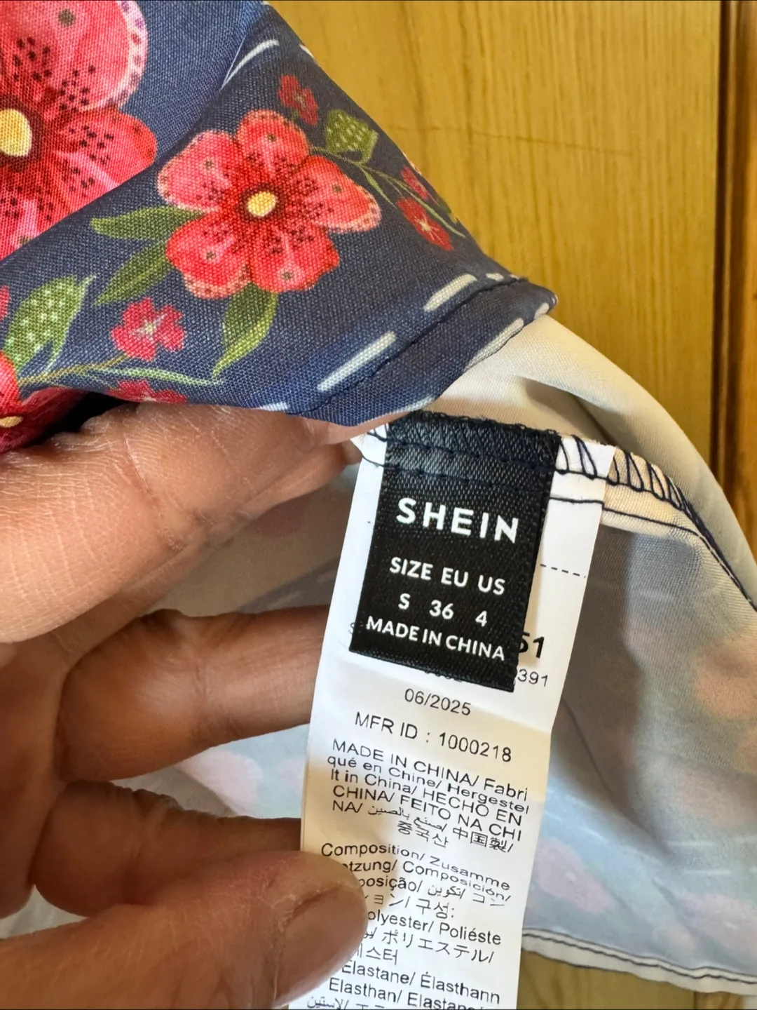 Shein Floral Parrot Halter Dress - Size S image indicator(3)