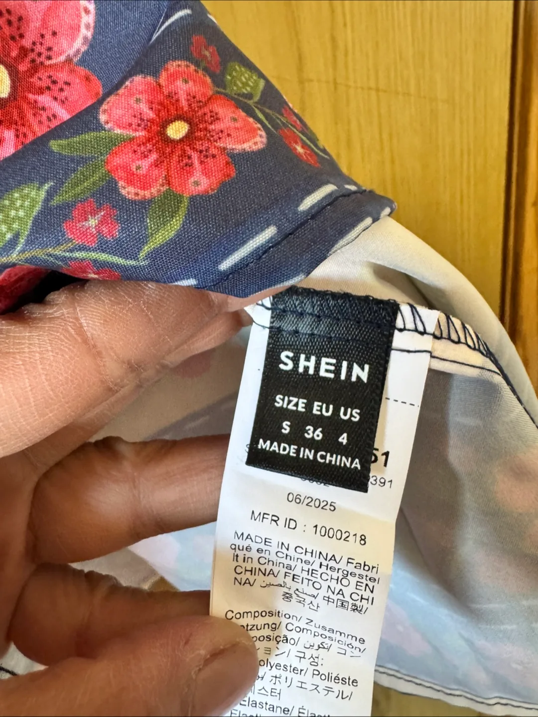 Shein Floral Parrot Halter Dress - Size S image indicator(2)