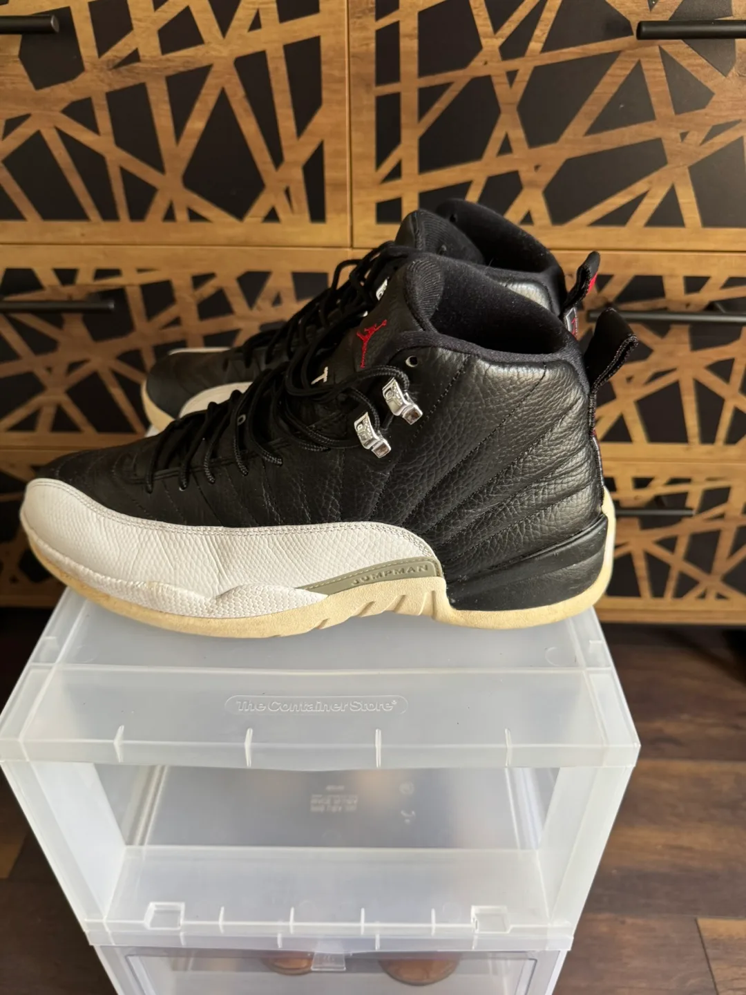 Jordan 12 Retro Playoffs Black/White Size 12 thumbnail