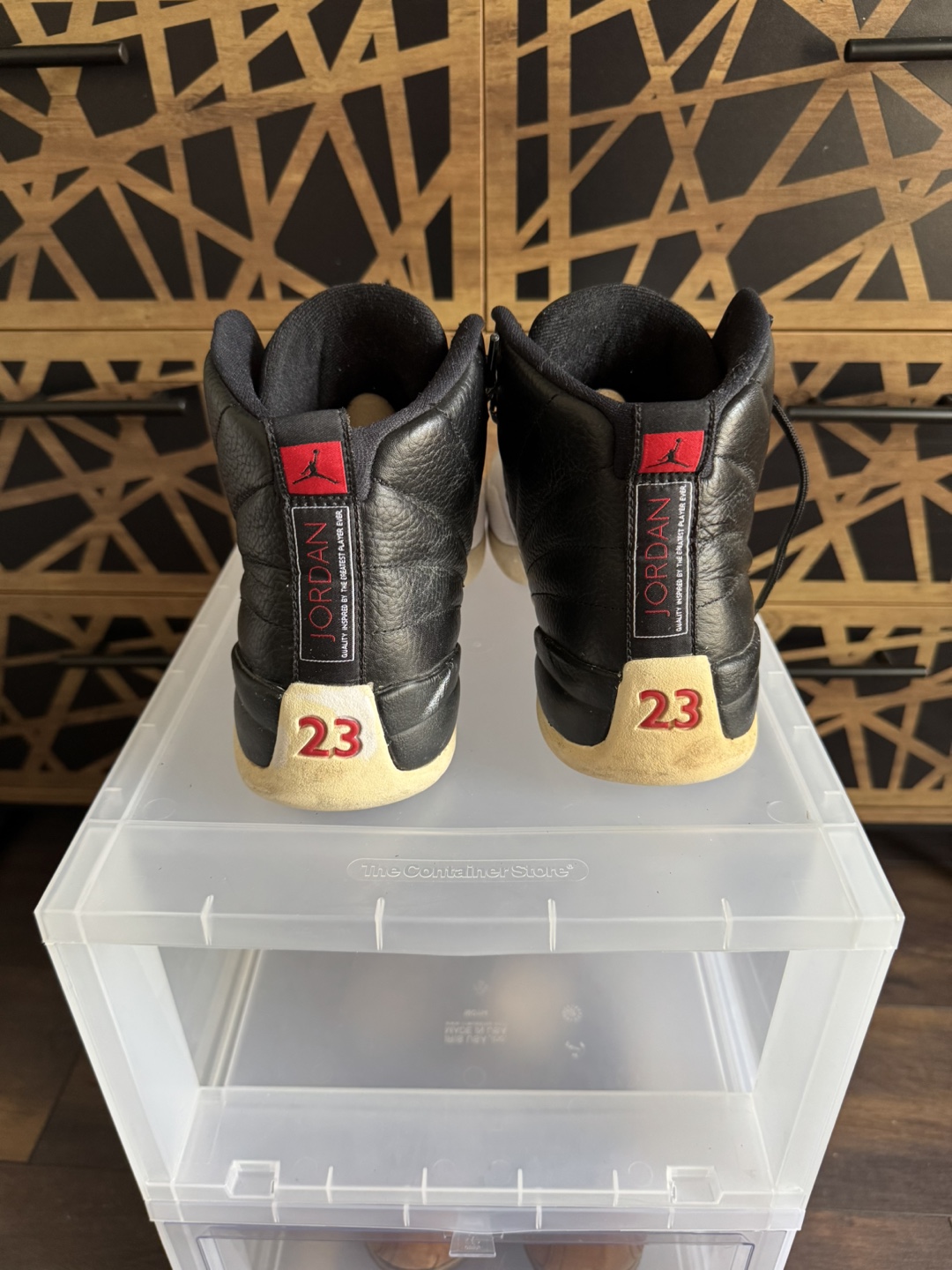 Jordan 12 Retro Playoffs Black/White Size 12 - photo 3