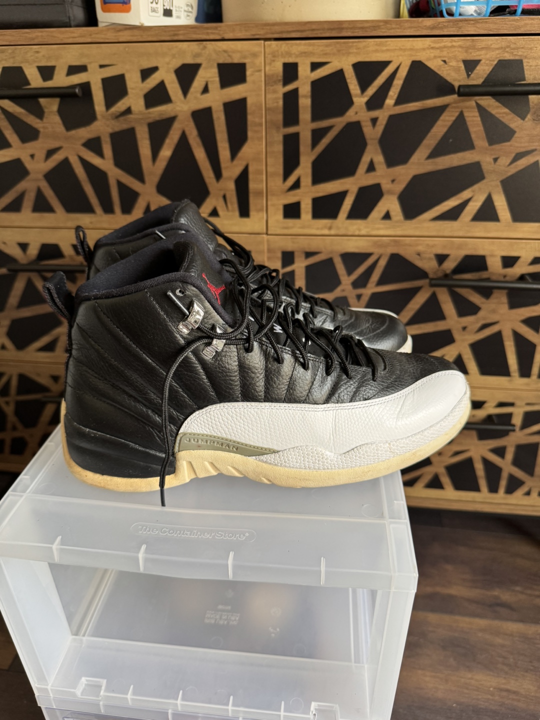 Jordan 12 Retro Playoffs Black/White Size 12 - photo 4