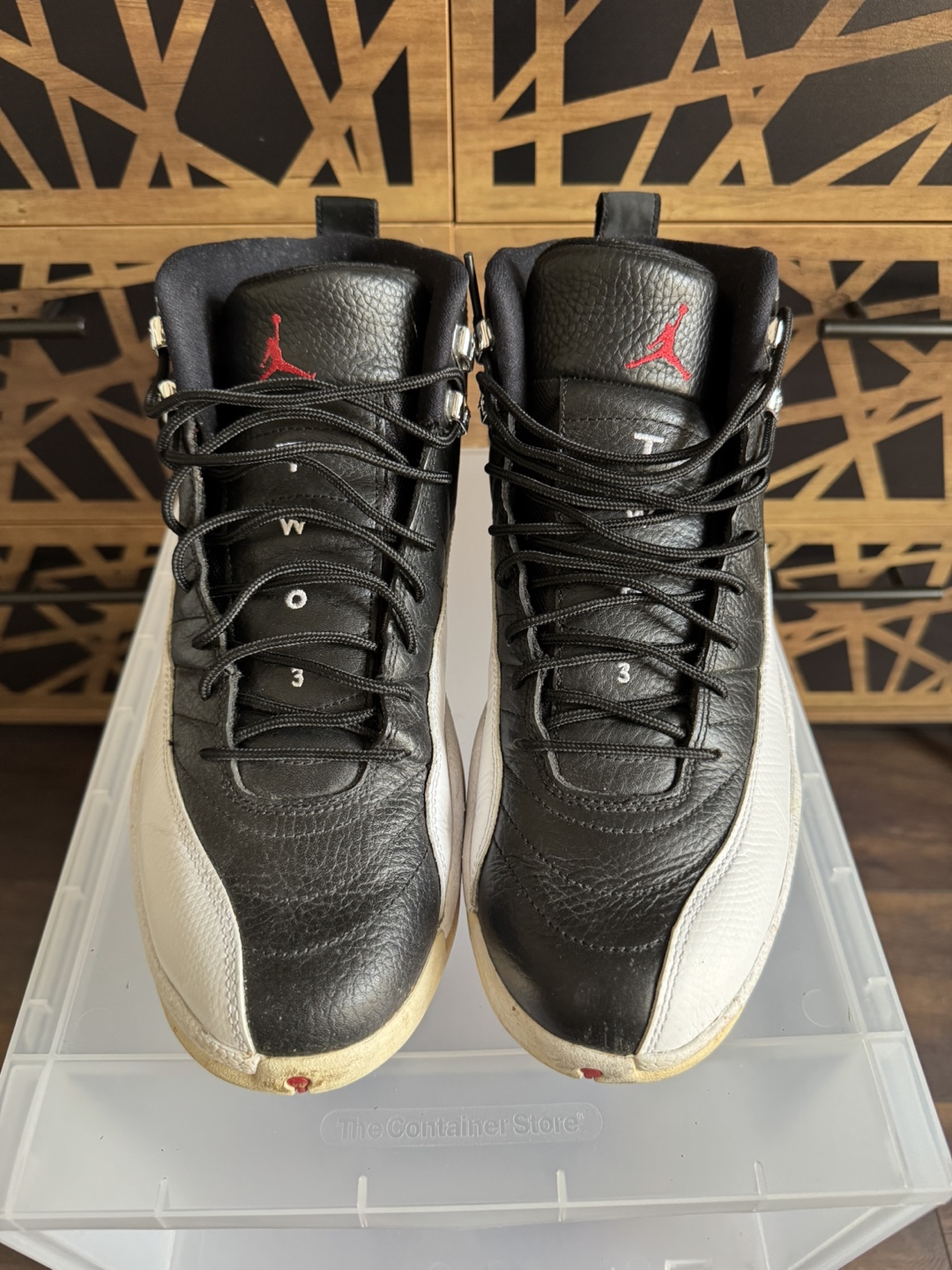 Jordan 12 Retro Playoffs Black/White Size 12 - photo 2