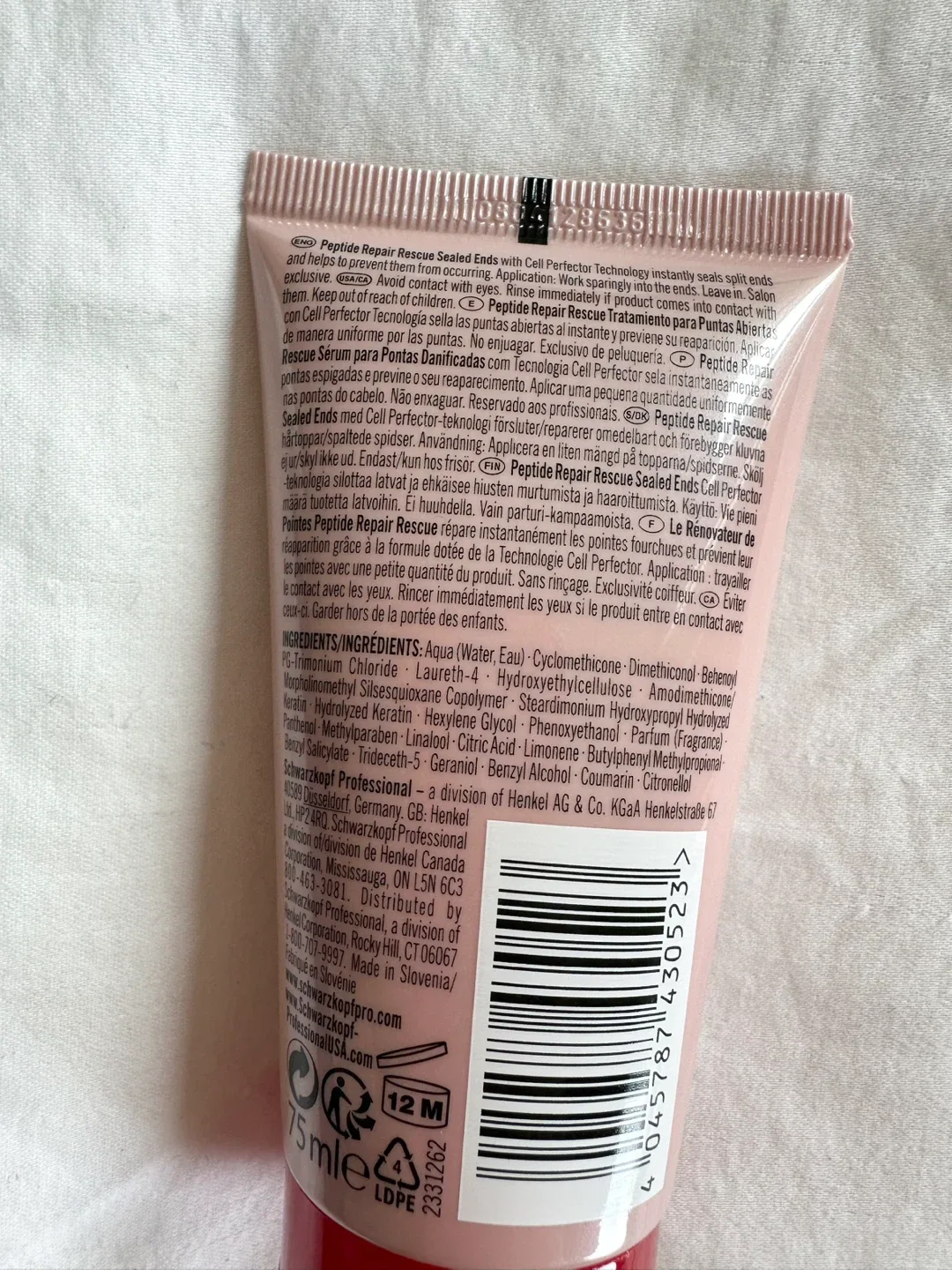 New Schwarzkopf Professional Peptide Repair For Damaged Ends image indicator(4)