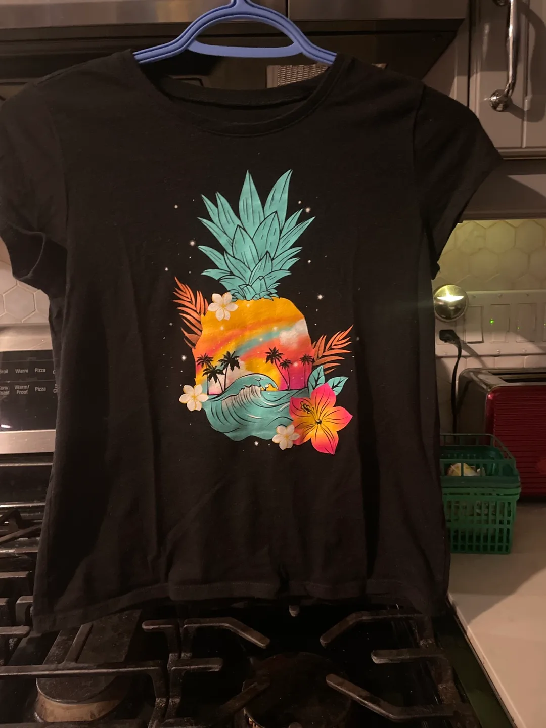 The Children's Place Black Pineapple Tee - Size L (10-12) thumbnail