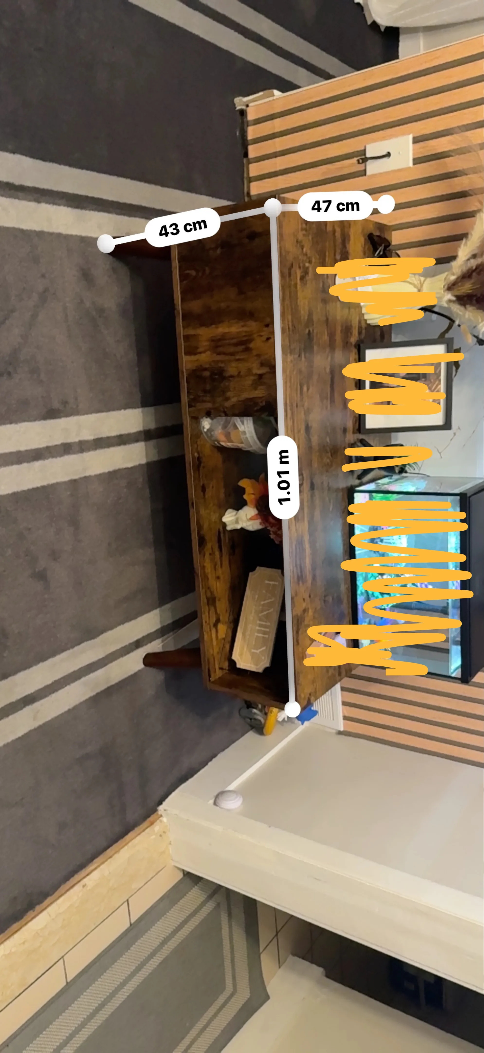 Wood-look TV Stand/Coffee Table image indicator(5)