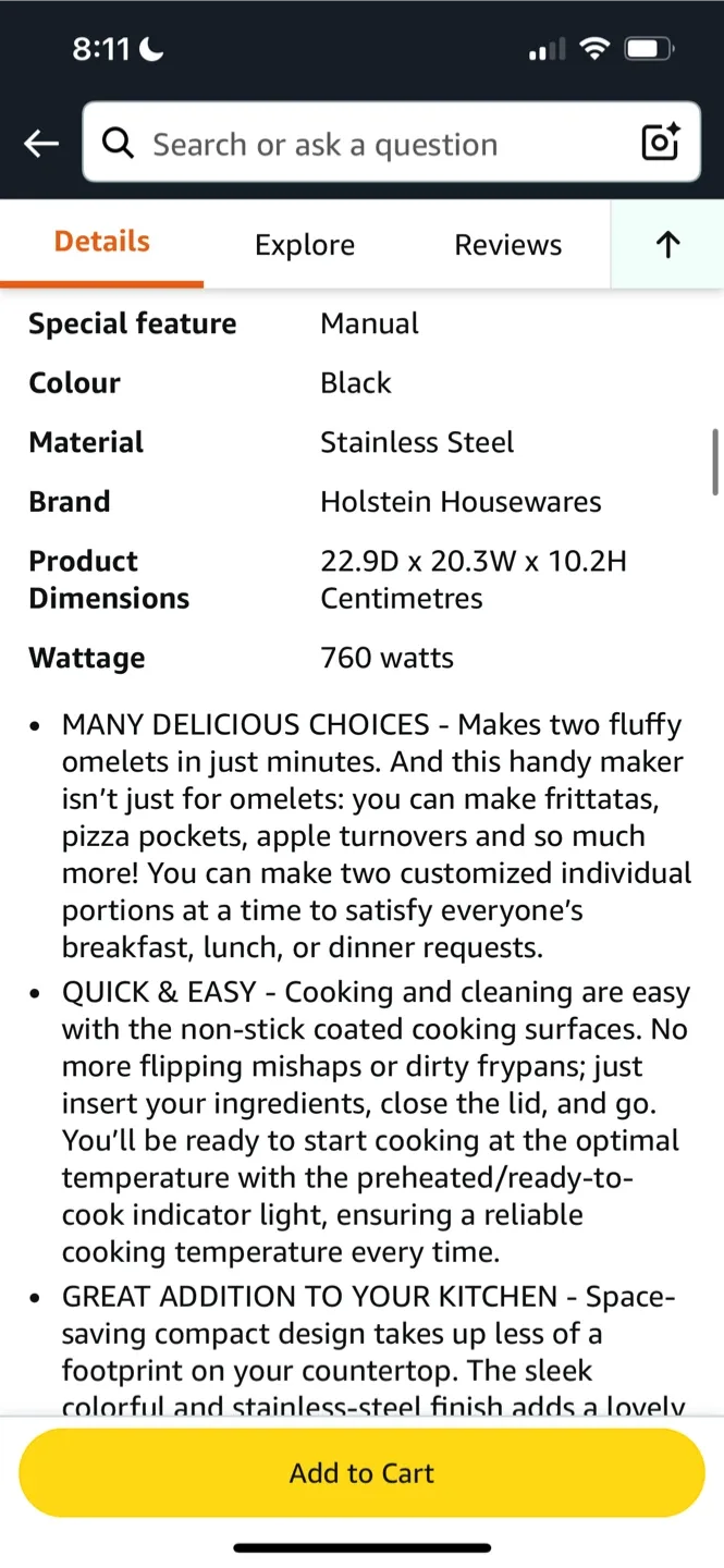 Holstein Housewares Omelette Maker image indicator(7)