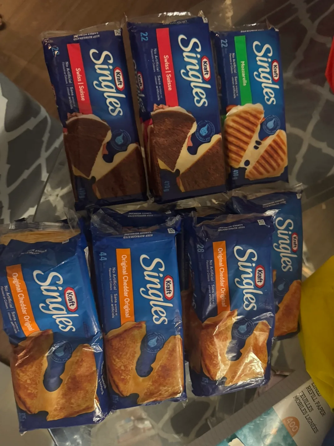 Kraft Singles: Swiss, Mozzarella, Cheddar thumbnail