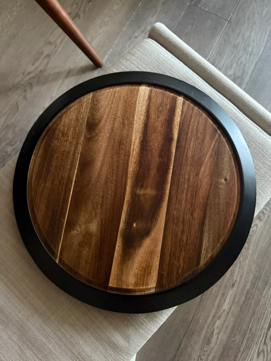 Rotating Cheese board with slate rim thumbnail