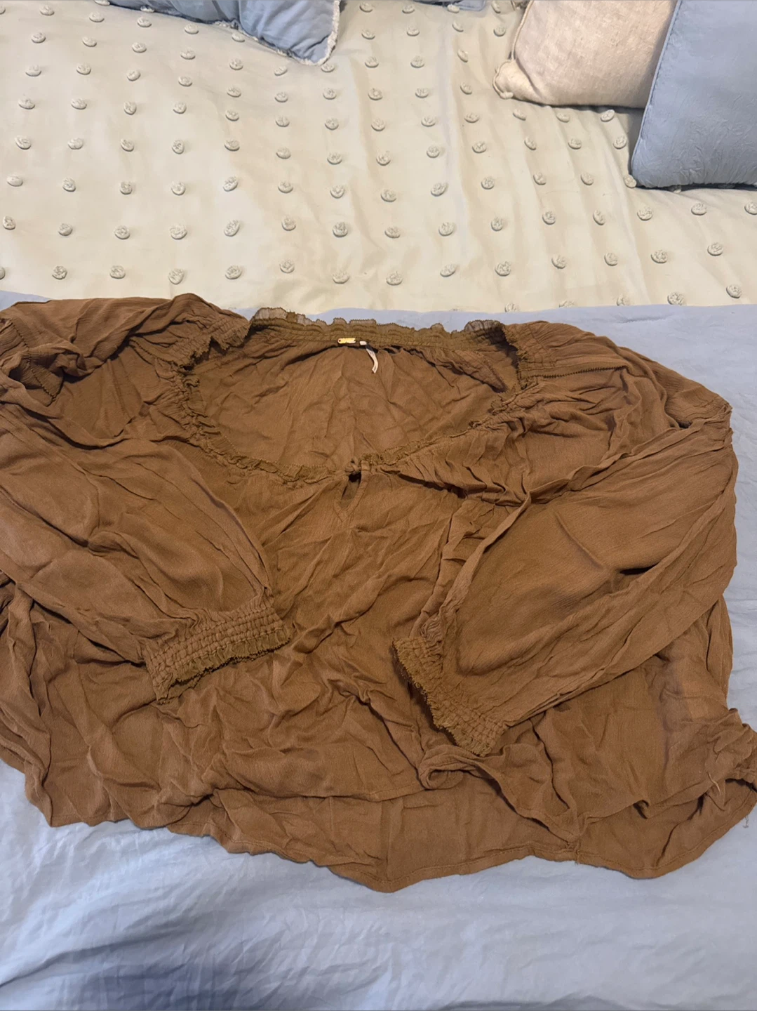 Free People Brown Top - Size Large - photo 4