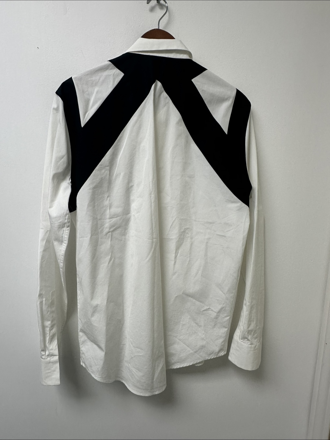 Alexander McQueen White & Black Panel Shirt - photo 3