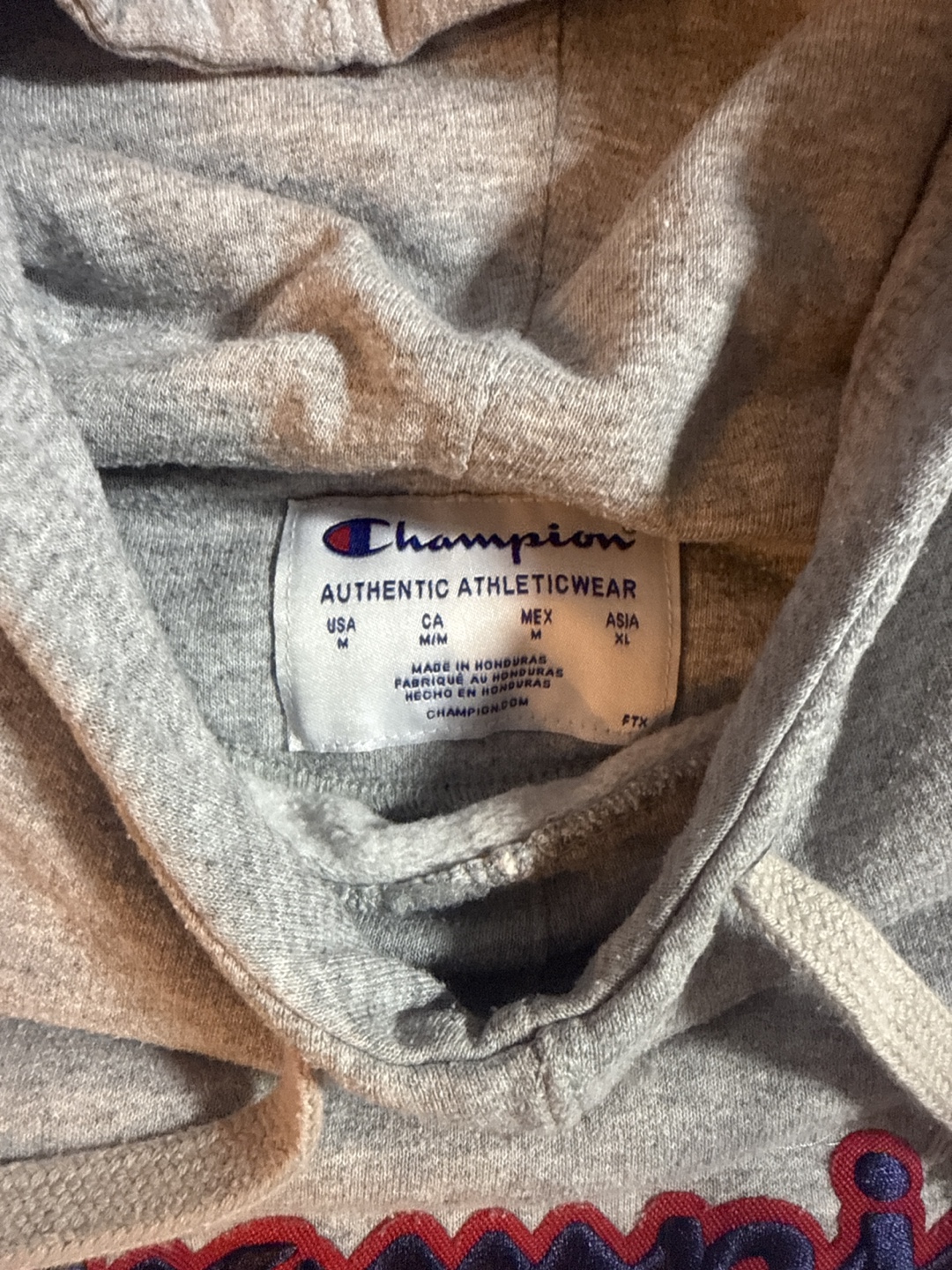 Champion Hoodie - Size M - Gray - photo 5