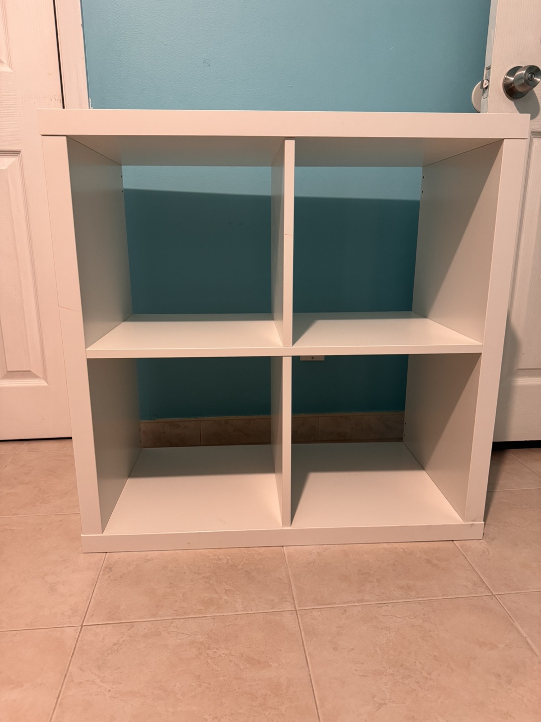 White 4-Cube Storage Shelf