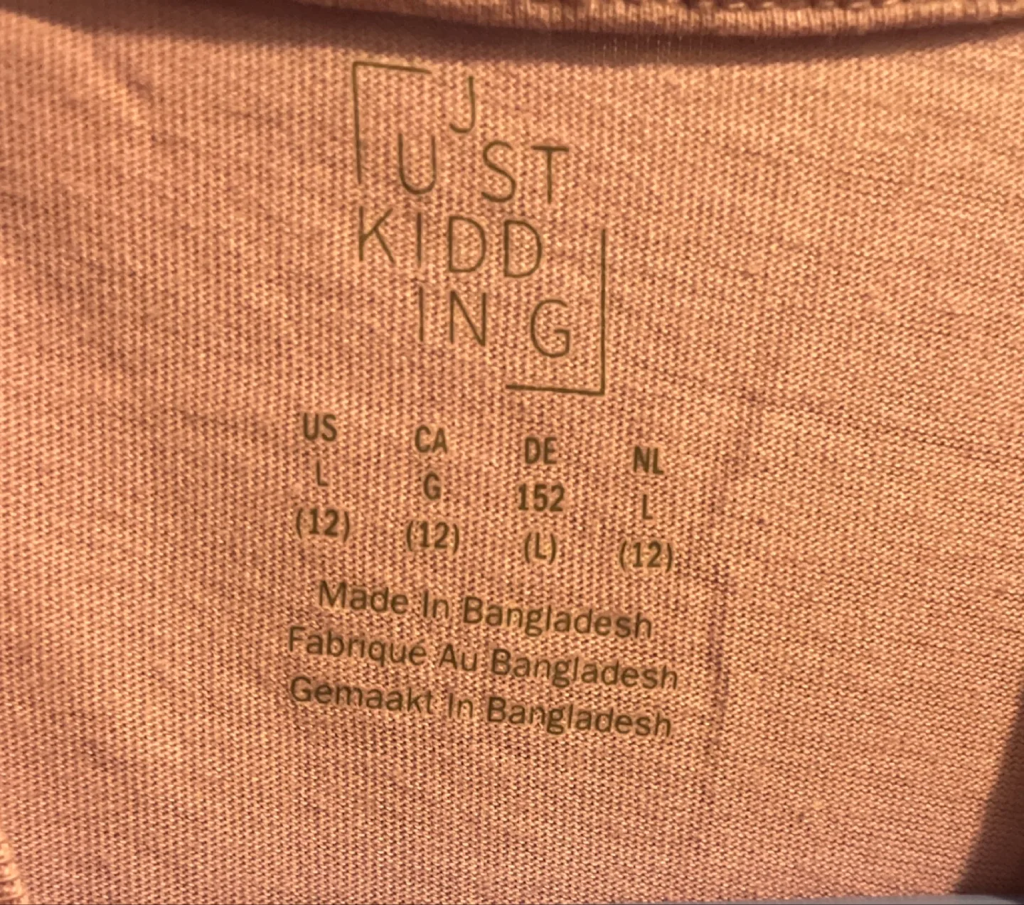 Just Kiddin Girl Power Tee - Size L (12) image indicator(3)